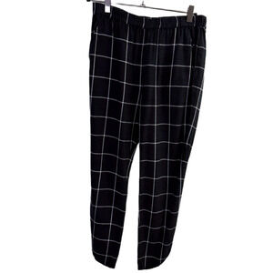 Marine Layer Black and White Wide Leg Pants